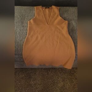 House of Harlow Brown Ribbed Top